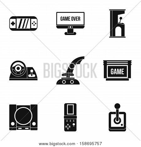 Fantasy games icons set. Simple illustration of 9 fantasy games vector icons for web