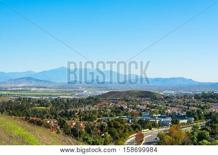Middle class nieghborhood in Chino Hills California