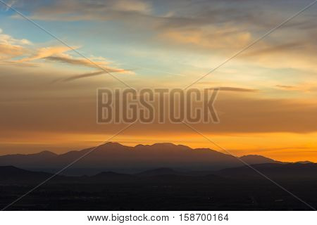 Mount Baldy California at Sunrise early morning