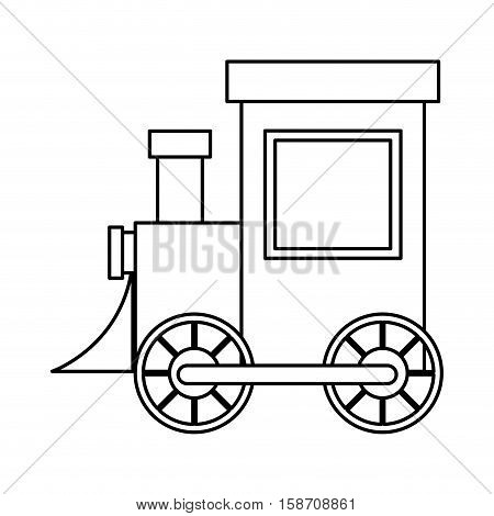 Train toy icon. Childhood play game and object theme. Isolated design. Vector illustration