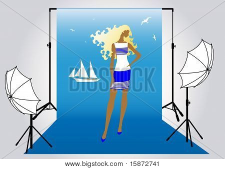 สาวรุ่นถ่ายในทะเล