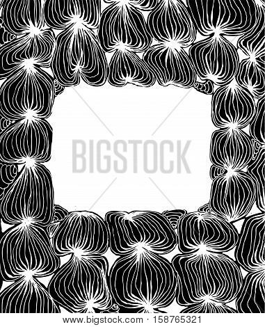 Zentagle decorative design frame with space for text. Doodle