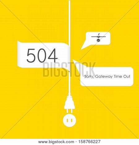Vectors Abstract background 504 connection error server