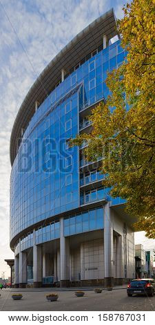 MINSK BELARUS - OCTOBER 1 2016: Building of Belorussian State University (Faculty of International Relations) Minsk Belarus