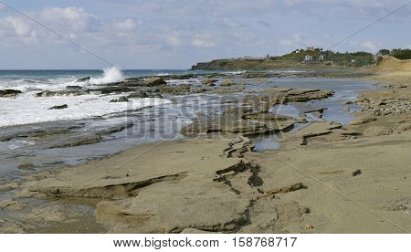Surf on Nea Dimmata Beach Chrysohou Bay Cyprus