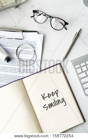 Keep It Simple Smiling Concept