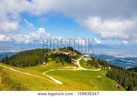 View From Postavarul Massif, Poiana Brasov, Romania