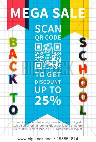 back school mega sale scan qr code vector photo bigstock qr flyer