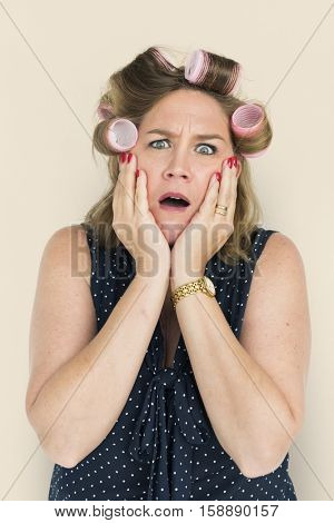 Woman Surprise Shock Stun Awful Concept