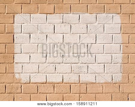 Background of yellow brick wall, old texture