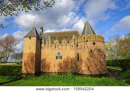 View of the historical castle of Radboud in  Medemblik, The Netherlands
