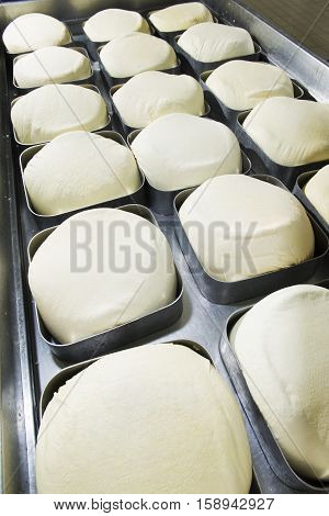 Pieces Of Fresh Cheese Wrapped In Cloth Canvas