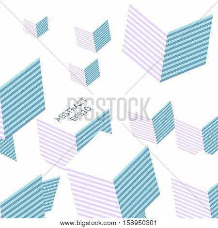 Seamless Pattern Of Various Cubes.