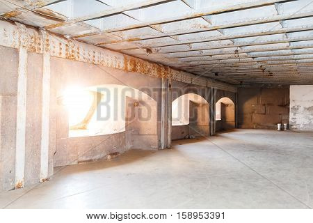 casemates in Fort Konstantin battery in the Gulf of Finland