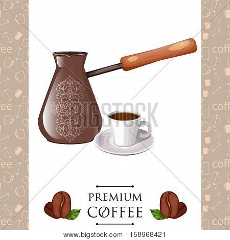 Turkish Coffee Vector