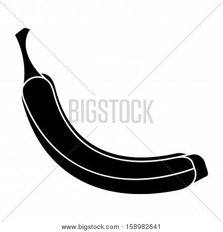 banana appetizing fruit nature silhouette vector illustration eps 10