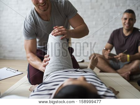 Health Wellness Massage Training Concept