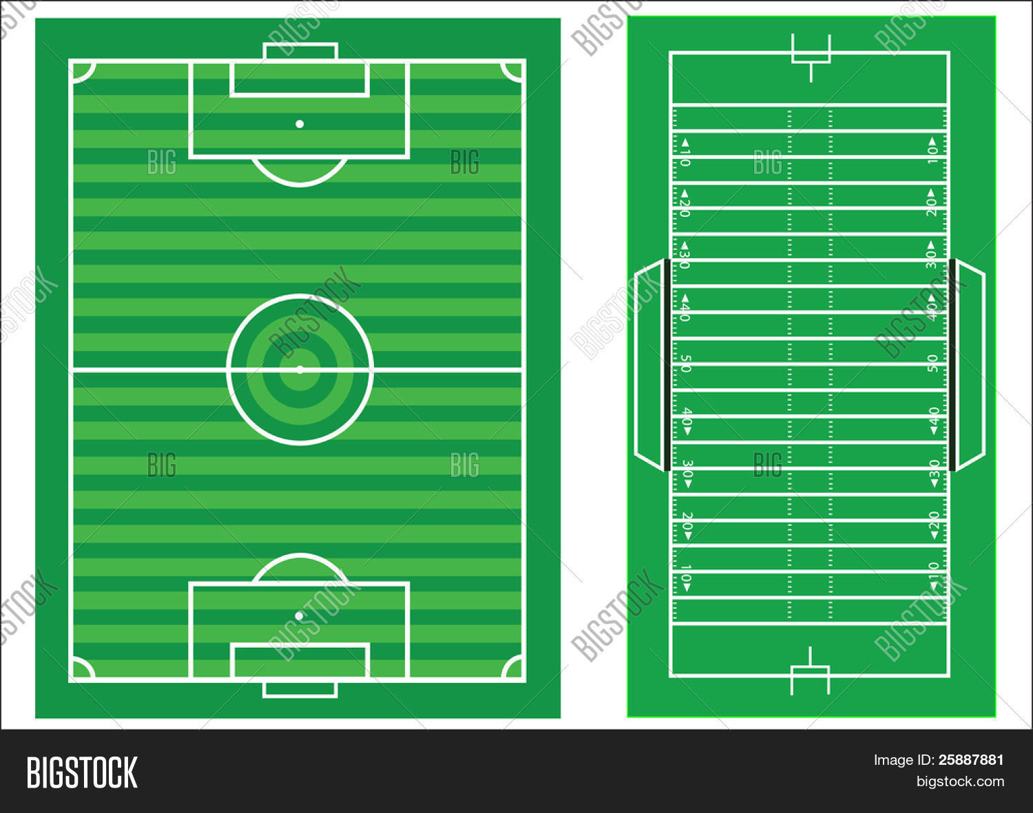Scale Diagrams Soccer Image & Photo (Free Trial) | Bigstock