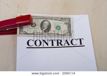 Contrat et l'argent