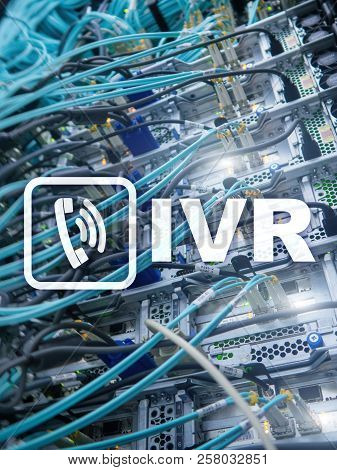 Ivr Interactive Voice Response Communication Concept. Servers