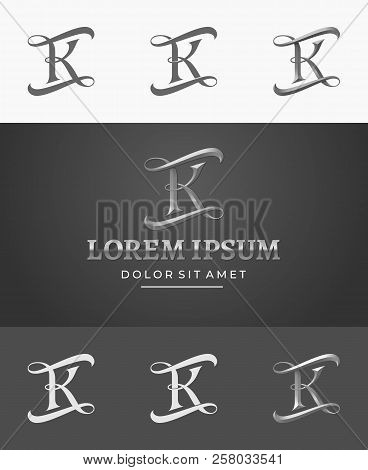 Elegant Vector Logotype. Premium Letter K Logo Design. Luxury Creative Monogram. Logo For Hotel, Wed