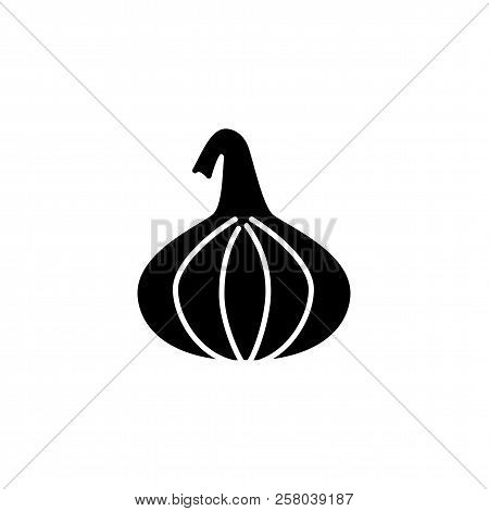 Black & White Vector Illustration Of Fig Fruit. Flat Icon Of Fresh Anjeer. Vegan & Vegetarian Food. 