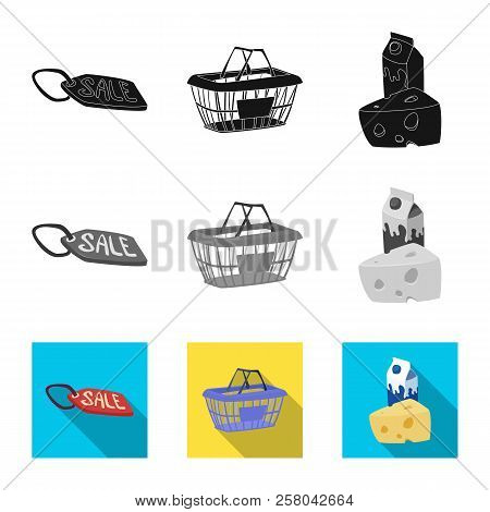 Vector Design Of Food And Drink Icon. Set Of Food And Store Vector Icon For Stock.