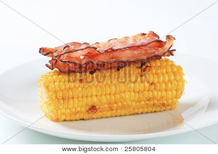 Kukuřice a slaninou