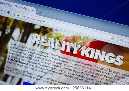 Ryazan, Russia - September 09, 2018: Homepage Of Rk Website On The Display Of Pc, Url - Rk.com.