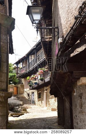 Typical Houses Of The Medieval Village Of La Alberca,salamanca Province, Castilla Y Leon, Spain