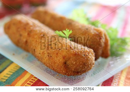 Malpua, Crispy Indian Pancake Rolls For Dessert Or Snack