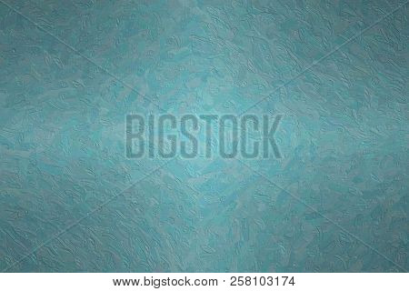 Abstract Illustration Of Wintergreen Impasto With Large Brush Strokes Background, Digitally Generate