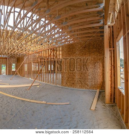 Wide Angle Building Interior Contstruction Square I