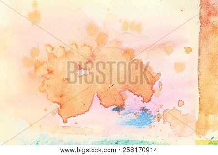 Abstract Design Watercolor Picture Painting Illustration Background