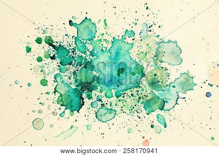 Abstract Design Watercolor Picture Painting Illustration Background