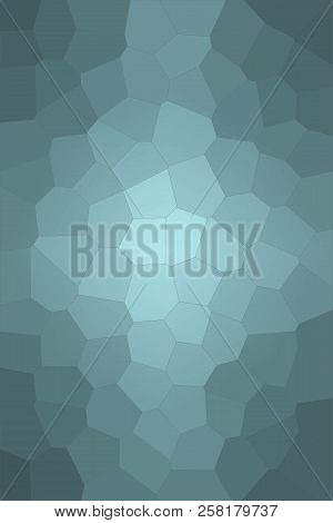 Abstract Illustration Of Vertical Wintergreen Big Hexagon Background, Digitally Generated