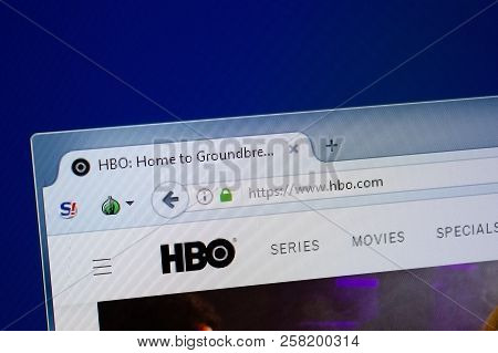 Ryazan, Russia - September 09, 2018: Homepage Of Hbo Website On The Display Of Pc, Url - Hbo.com.