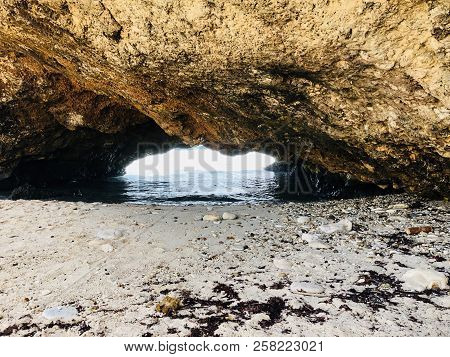 Natural Bridge At Andicuri Beach, Aruba Caribbean