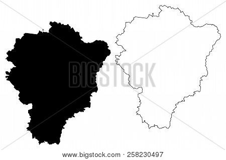 Yaroslavl Oblast (russia, Subjects Of The Russian Federation, Oblasts Of Russia) Map Vector Illustra