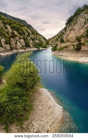 Lake Of San Domenico In The Gorges Of Sagittarius (italy)