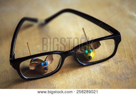 Handmade Mouse Acorn Wooden Sharp Table Glasses