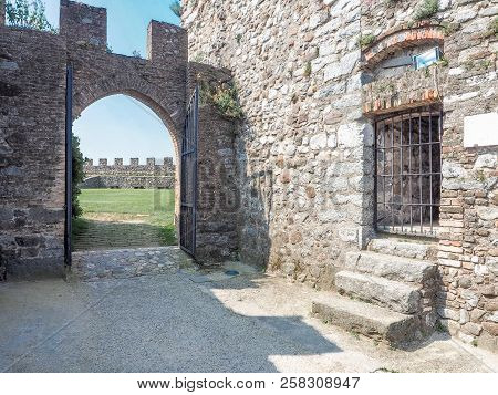 Entrance Grass In The Castle Of Lonato Brescia