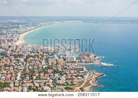 Aerial View Over Playa De Palma