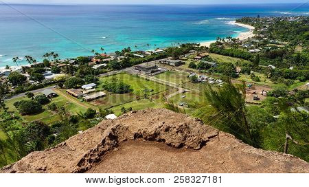 Hawaii Oahu Pill Box View Point From Great Height