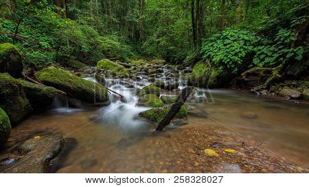 Deep Forest Waterfall Crocker Range Mahua Tambunan, Sabah,malaysia