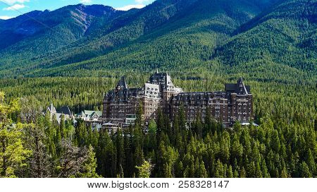 Grand Hotel In The Woods On A Mountain