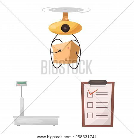 Vector Illustration Of Goods And Cargo Icon. Set Of Goods And Warehouse Vector Icon For Stock.