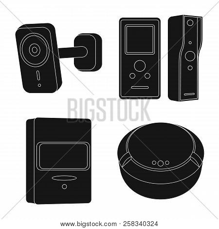 Vector Design Of Cctv And Camera Icon. Set Of Cctv And System Vector Icon For Stock.