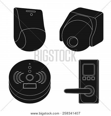 Vector Illustration Of Cctv And Camera Icon. Set Of Cctv And System Stock Vector Illustration.