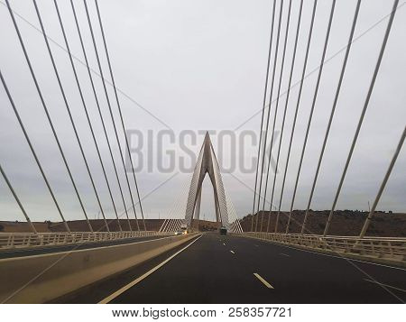 Mohamed 6 Bridge Over Oued Bouregreg Rabat Morocco.